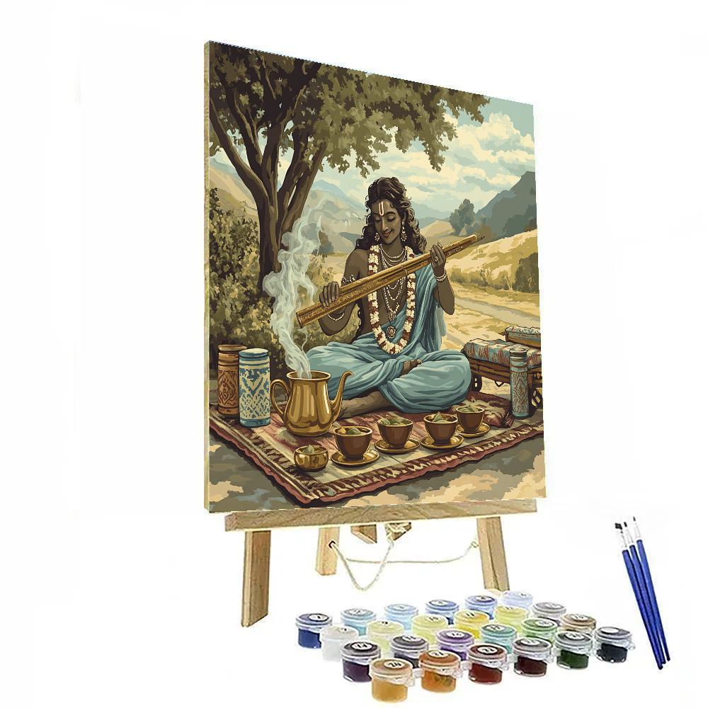 Krishna Brewing Cardamom Tea For Travelers DIY paint by numbers