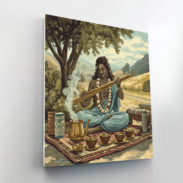 Krishna Brewing Cardamom Tea For Travelers DIY paint by numbers