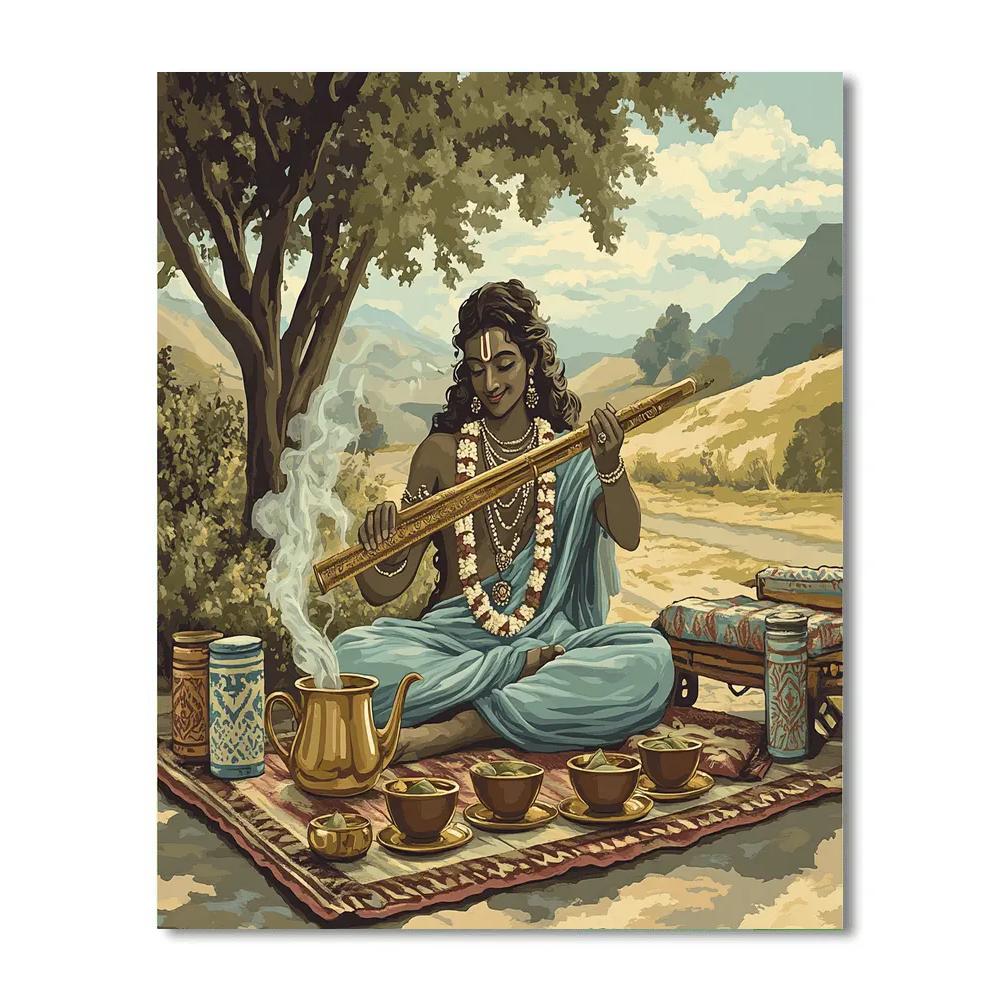 Krishna Brewing Cardamom Tea For Travelers DIY paint by numbers