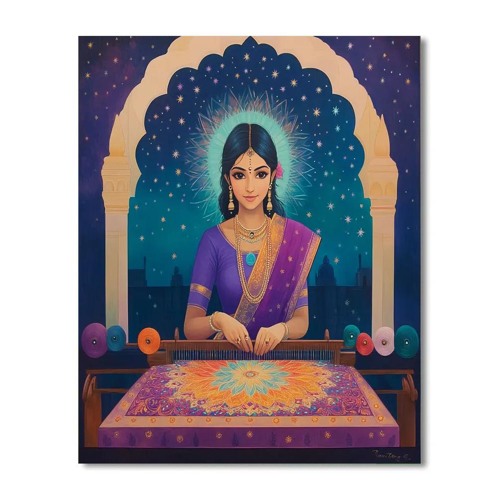 Cosmic Loom Weaving With Parvati paint by number