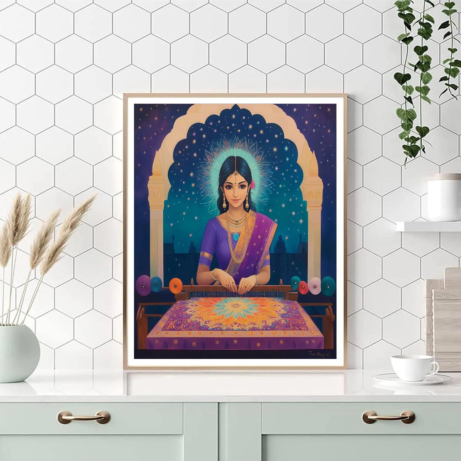 Cosmic Loom Weaving With Parvati paint by number