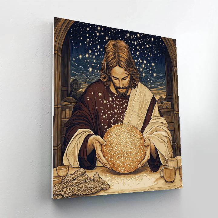 Jesus With The Bread Of Constellations Number painting