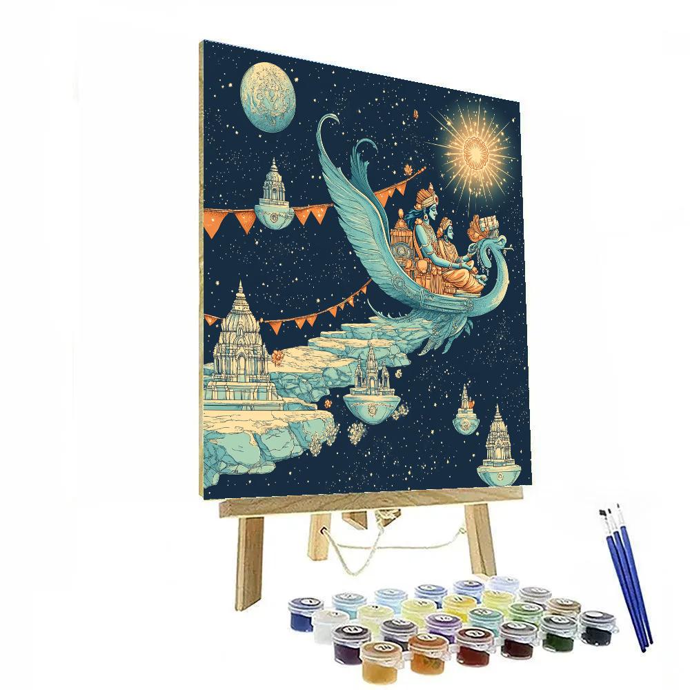 Garuda Mail Run To The Star Temples Numbered painting kits