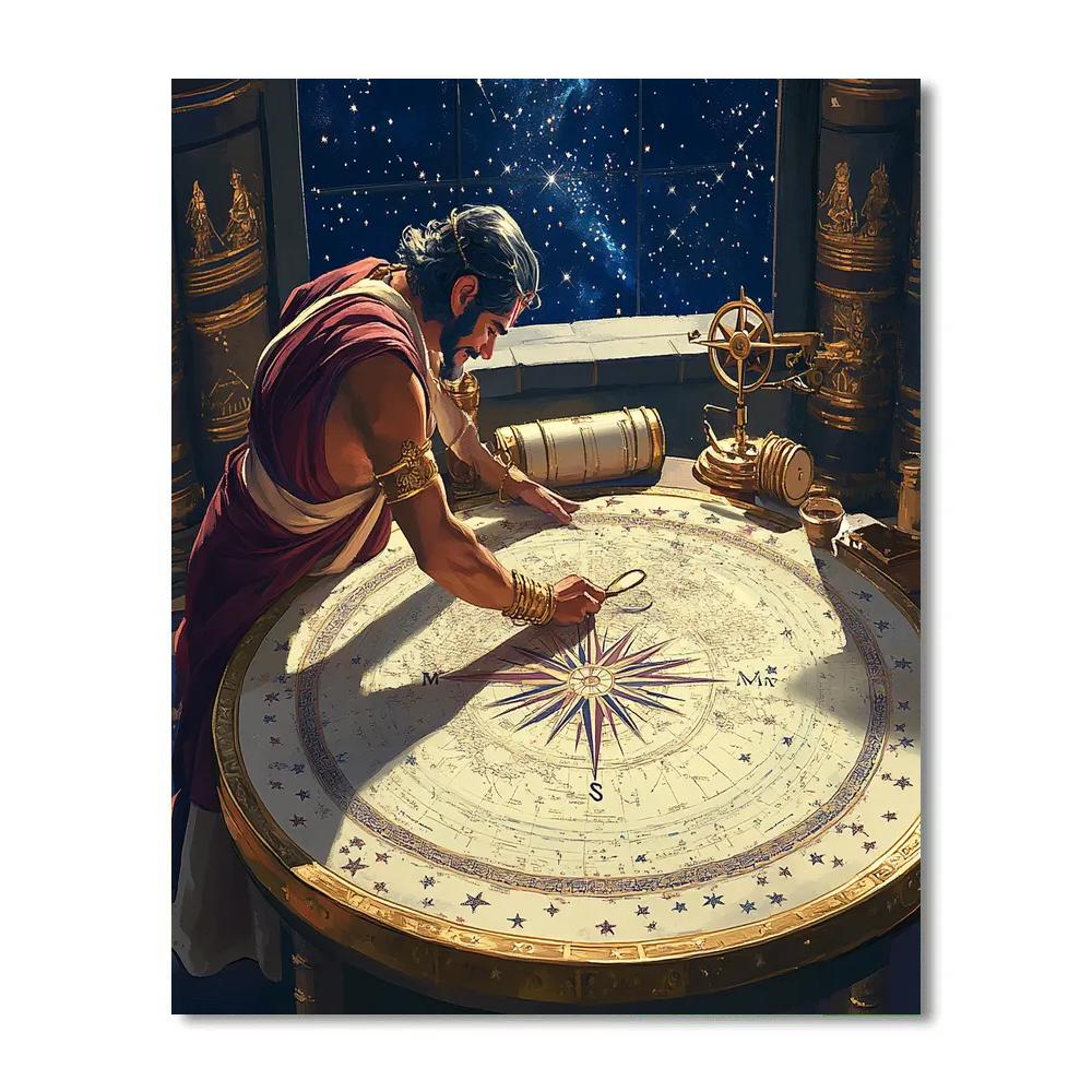 Hanuman Cosmic Mapmaker Table Paint by numbers kits