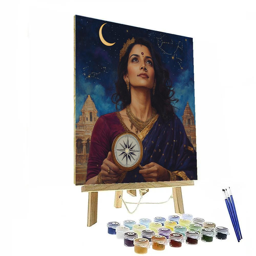 Parvati Star Compass Of Devotion paint by numbers