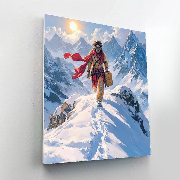 Hanuman Snowy Peak Messenger DIY paint by numbers