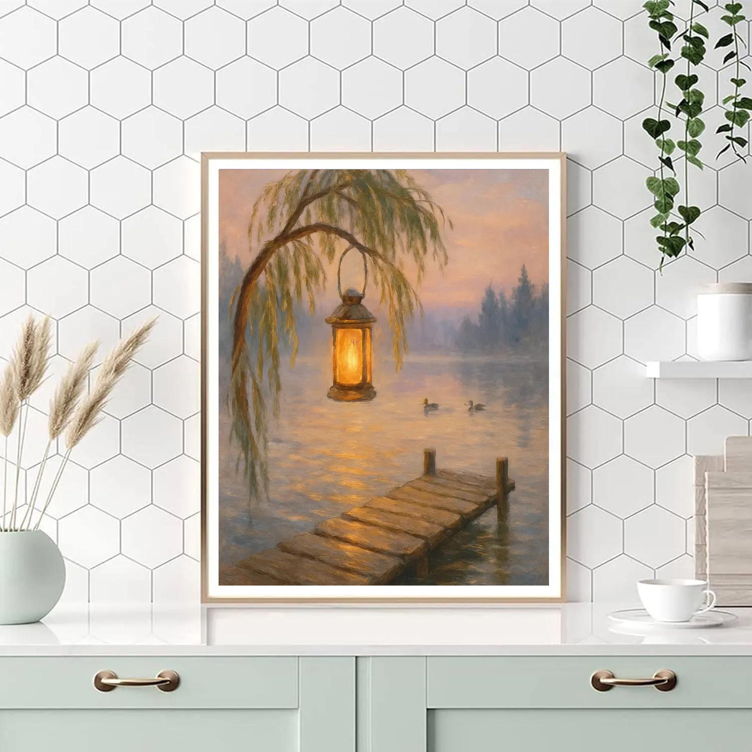 Lantern Dusk On Willow Cove Paint by numbers kits