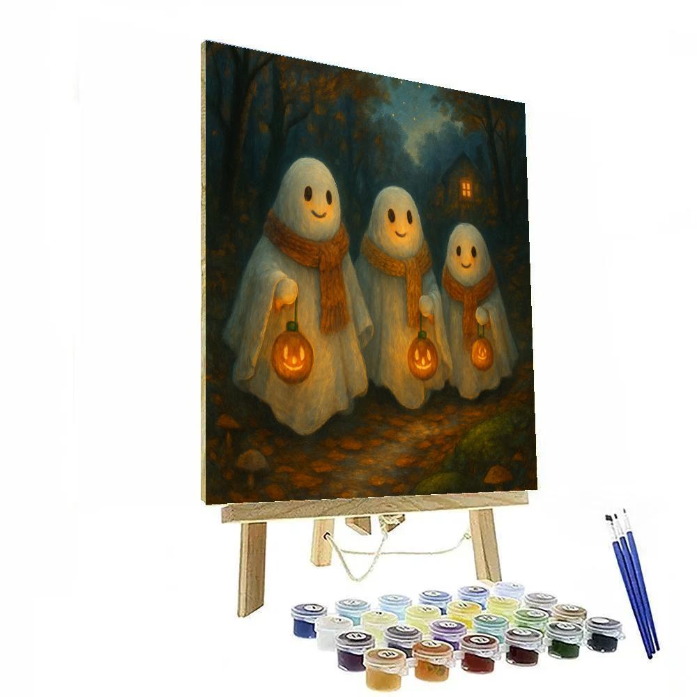 Lantern Parade Of The Gentle Ghosts paint by numbers