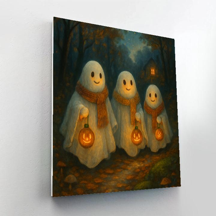 Lantern Parade Of The Gentle Ghosts paint by numbers
