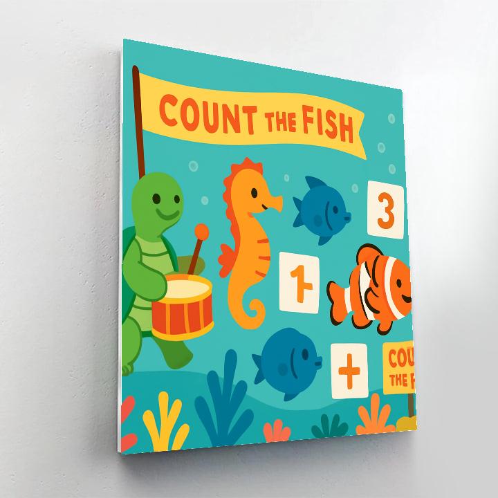 Coral Reef Math Parade paint by numbers