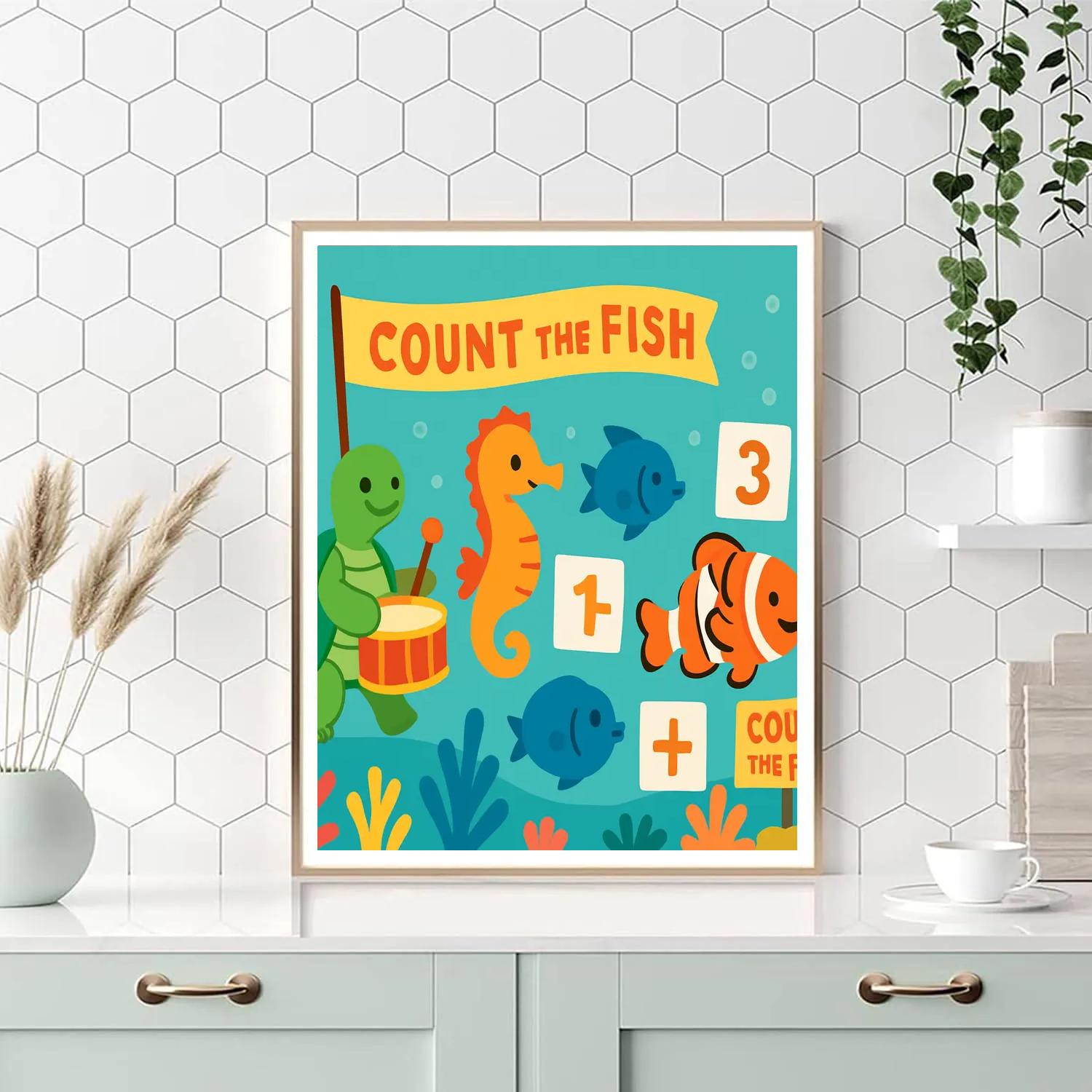 Coral Reef Math Parade paint by numbers