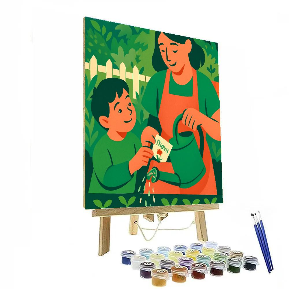 Garden Apron Pocket Surprise paint by number