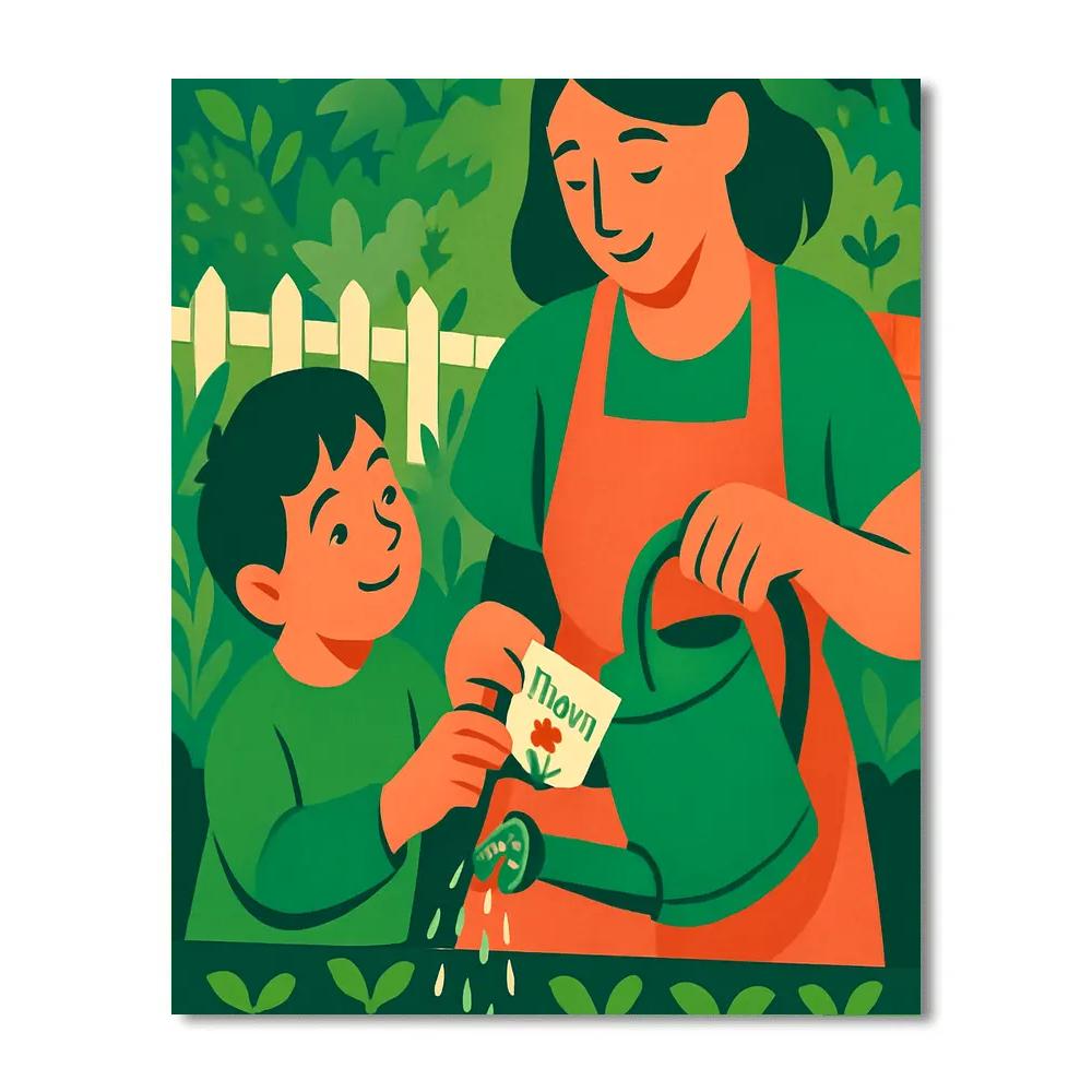 Garden Apron Pocket Surprise paint by number