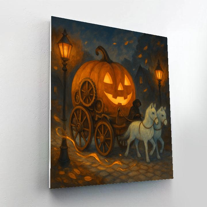 The Clockwork Pumpkin Wagon Ride Numbered painting kits