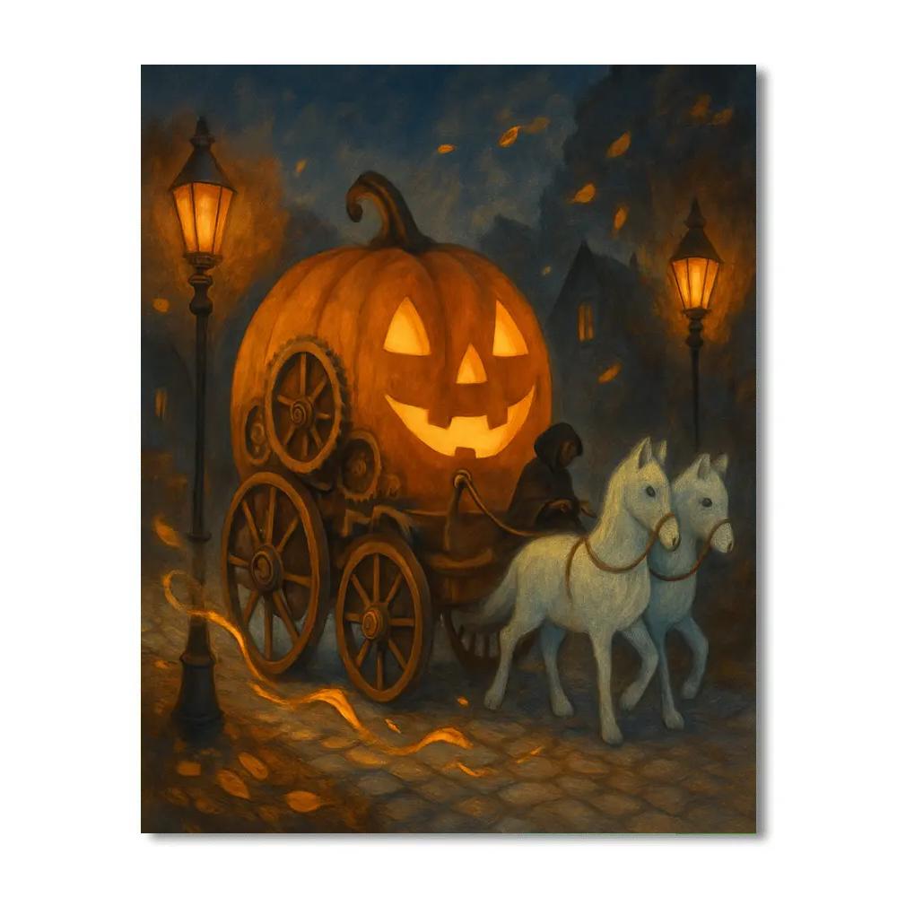 The Clockwork Pumpkin Wagon Ride Numbered painting kits