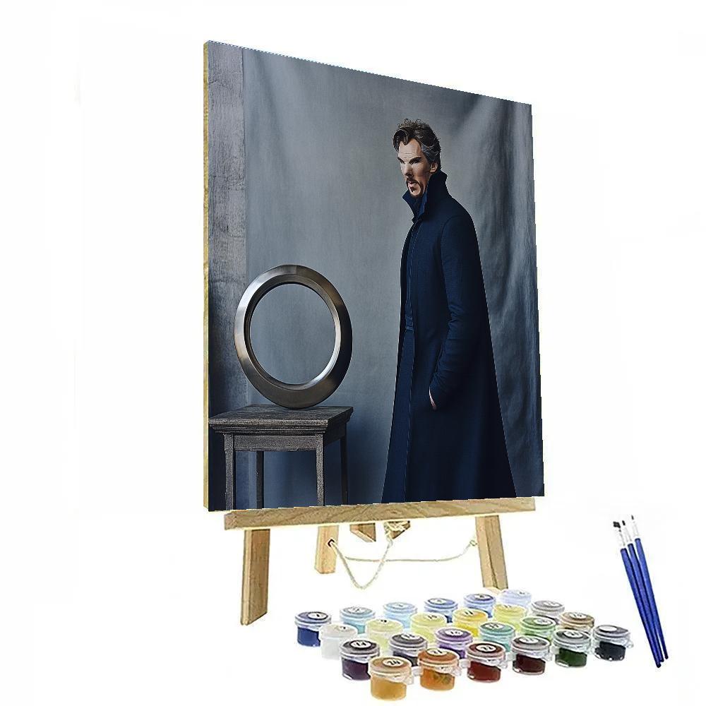 Benedict Cumberbatch: The Sorcerer Of Quiet Storms And Shifting Realities painting number kit