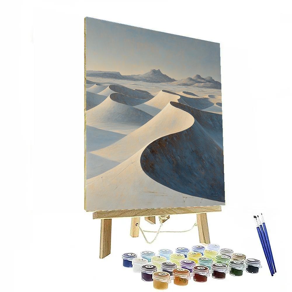 Michelangelo Inspired Velocity Dunes paint by number