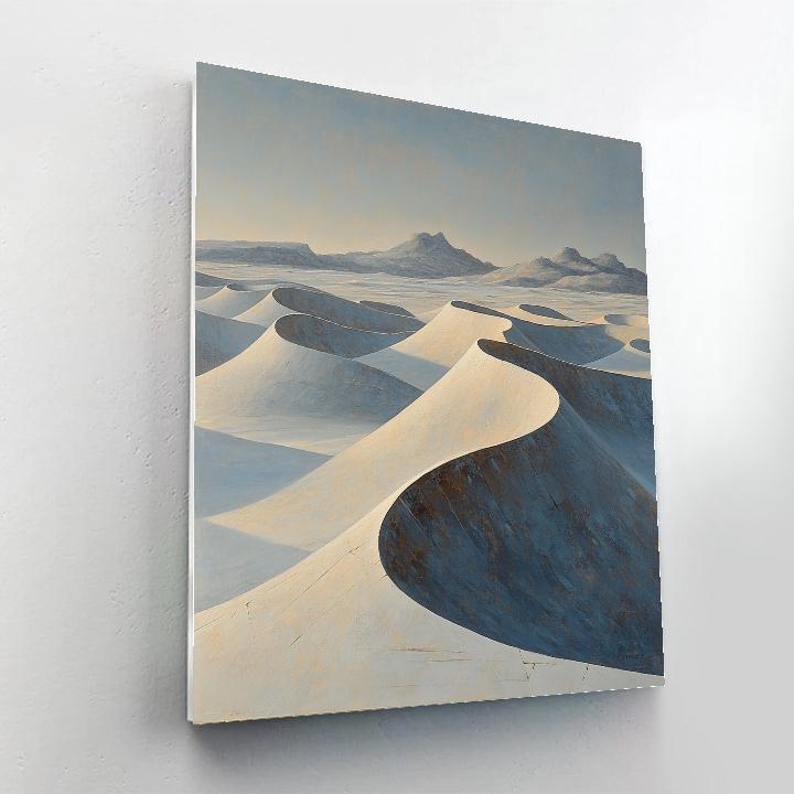 Michelangelo Inspired Velocity Dunes paint by number