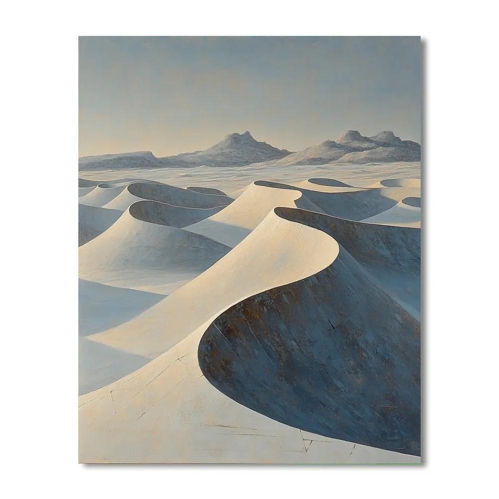 Michelangelo Inspired Velocity Dunes paint by number