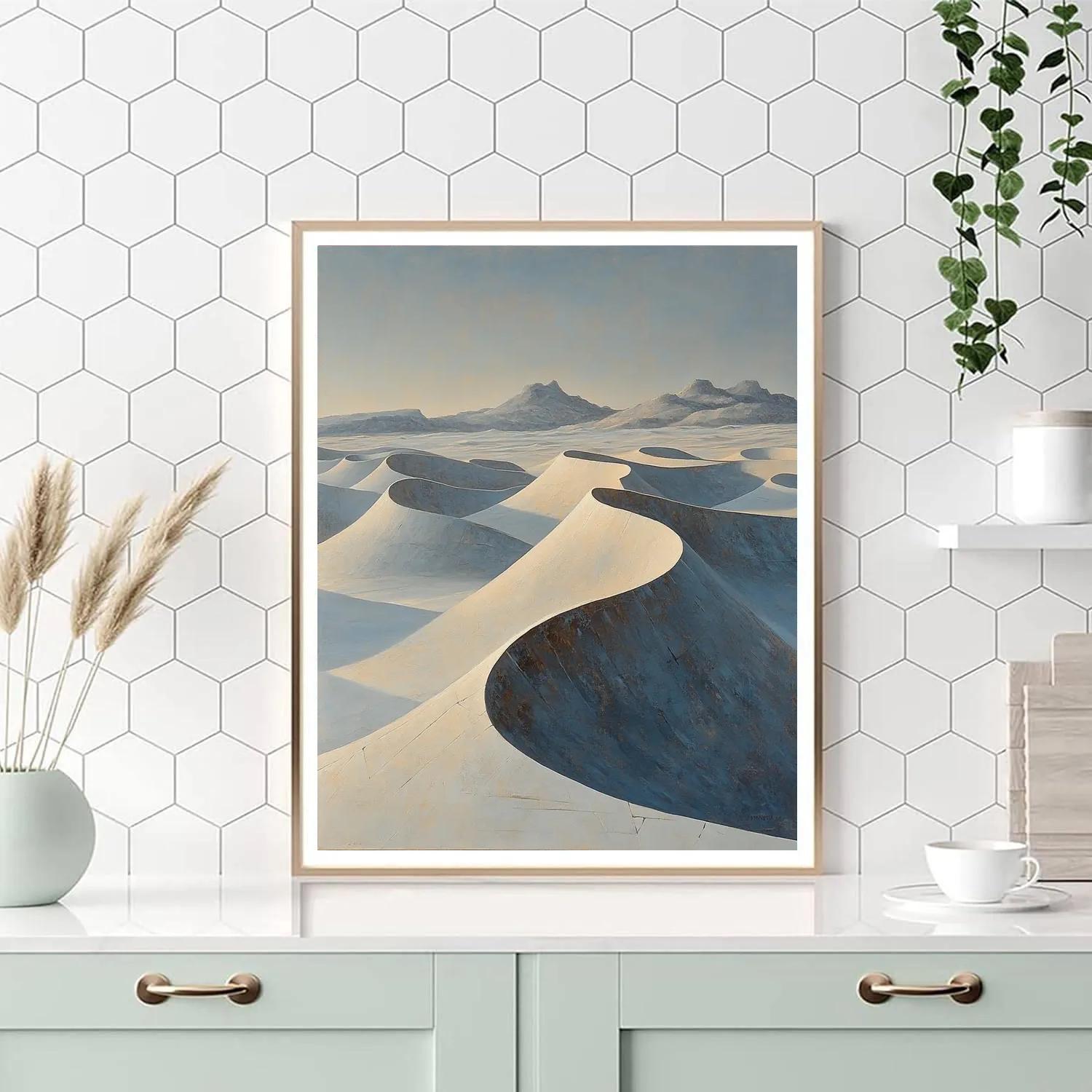 Michelangelo Inspired Velocity Dunes paint by number