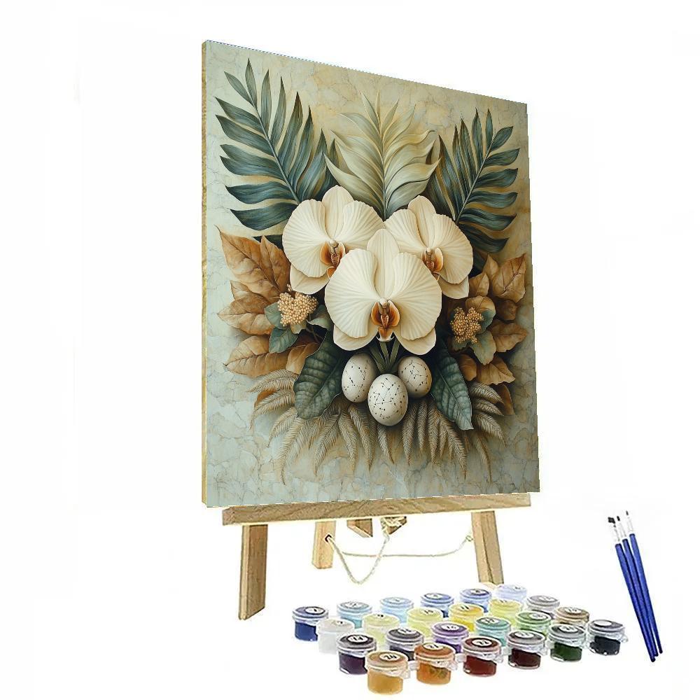 Michelangelo Inspired Celestial Herbarium Paint by numbers kits