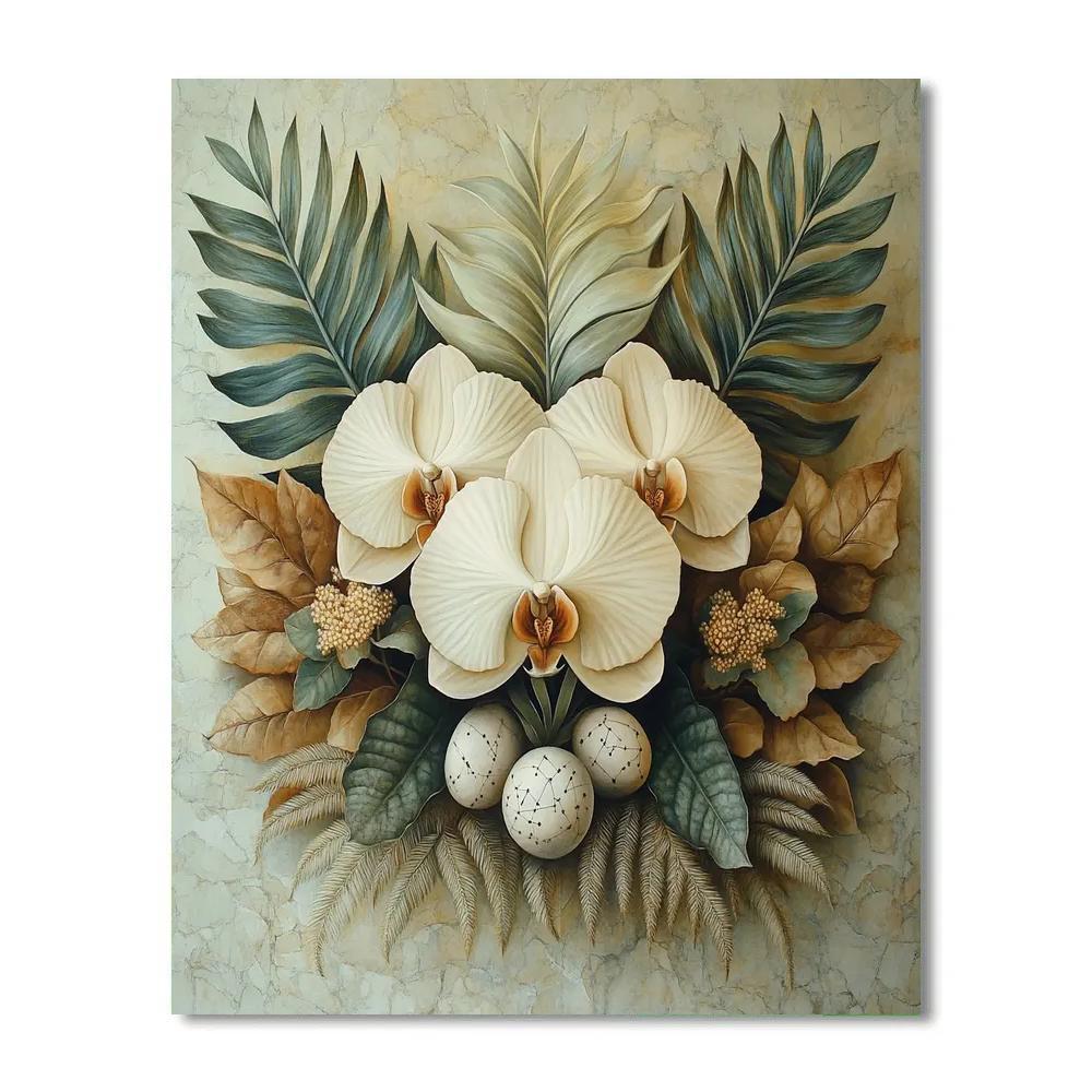 Michelangelo Inspired Celestial Herbarium Paint by numbers kits