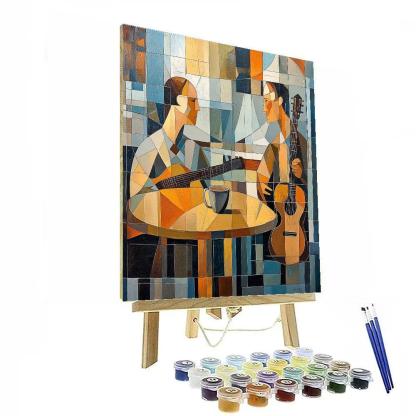 Pablo Picasso Inspired Abstract Cafe Musicians DIY paint by numbers