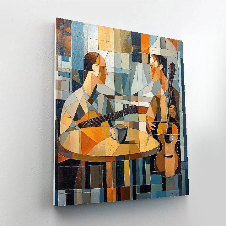 Pablo Picasso Inspired Abstract Cafe Musicians DIY paint by numbers