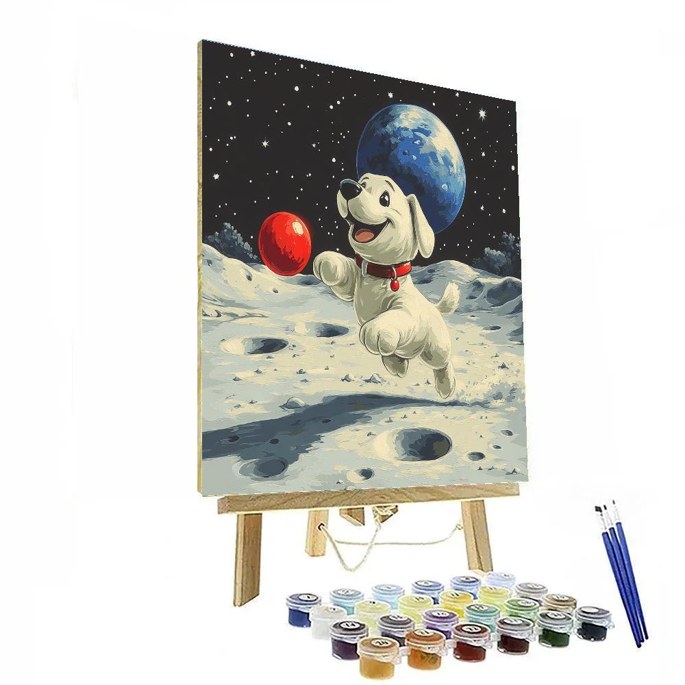 Pluto Moon Crater Fetch Game paint by numbers