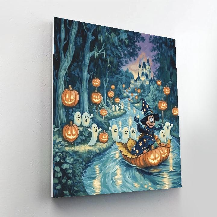 Trick Or Treat Parade On The Floating Lantern River Paint by numbers kits