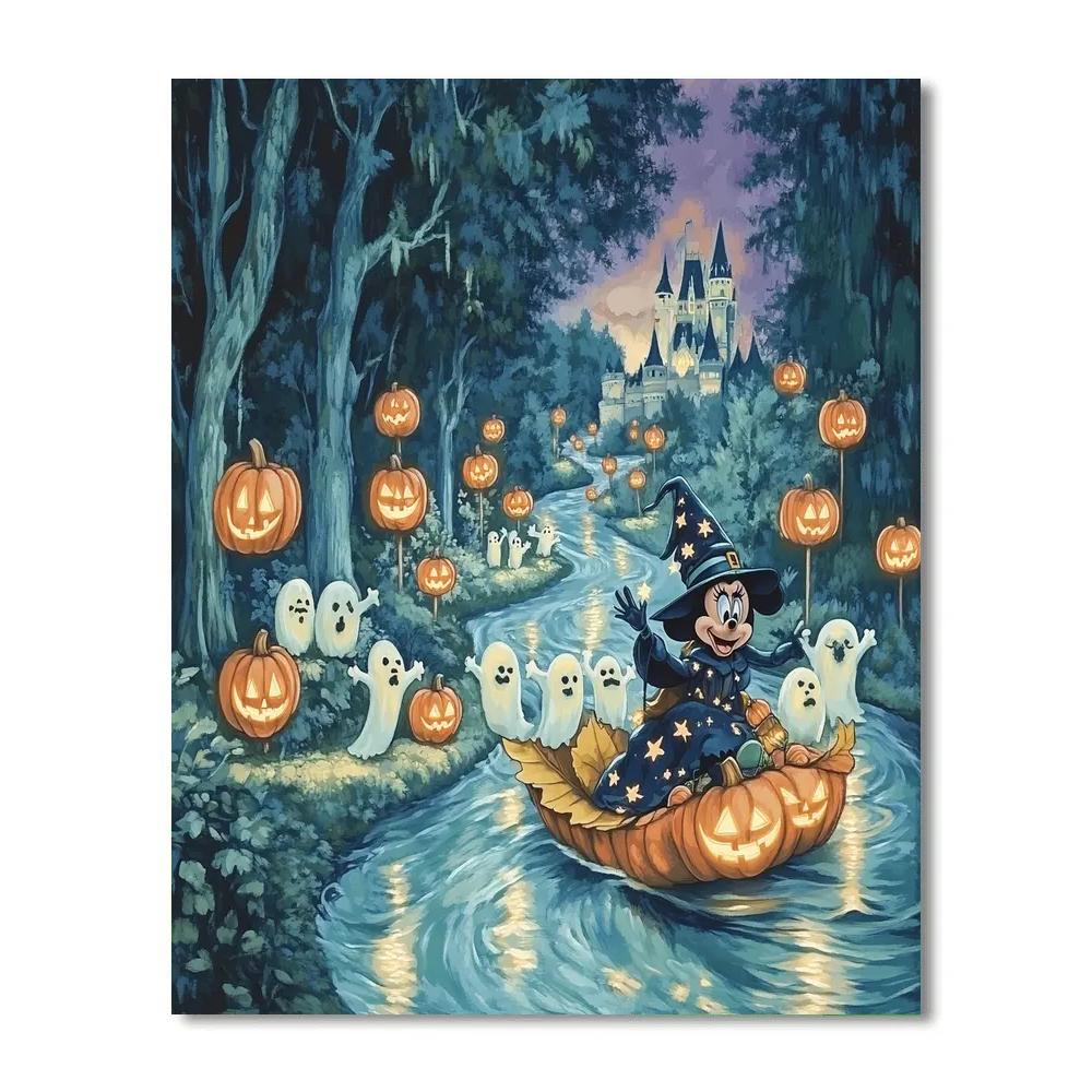 Trick Or Treat Parade On The Floating Lantern River Paint by numbers kits