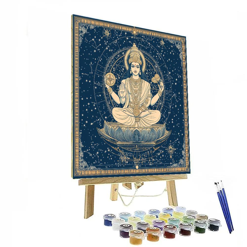 Vishnu Guiding The Celestial Compass painting number kit
