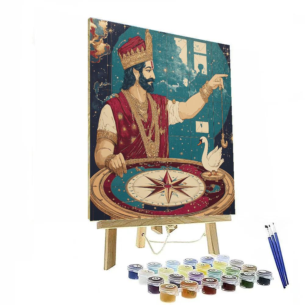 Brahma Guided Starlane Map Room Painting by numbers kit