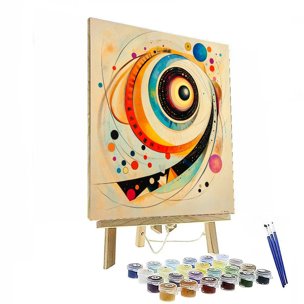 Wassily Kandinsky Inspired Cosmic Geometry Pattern Painting by numbers kit