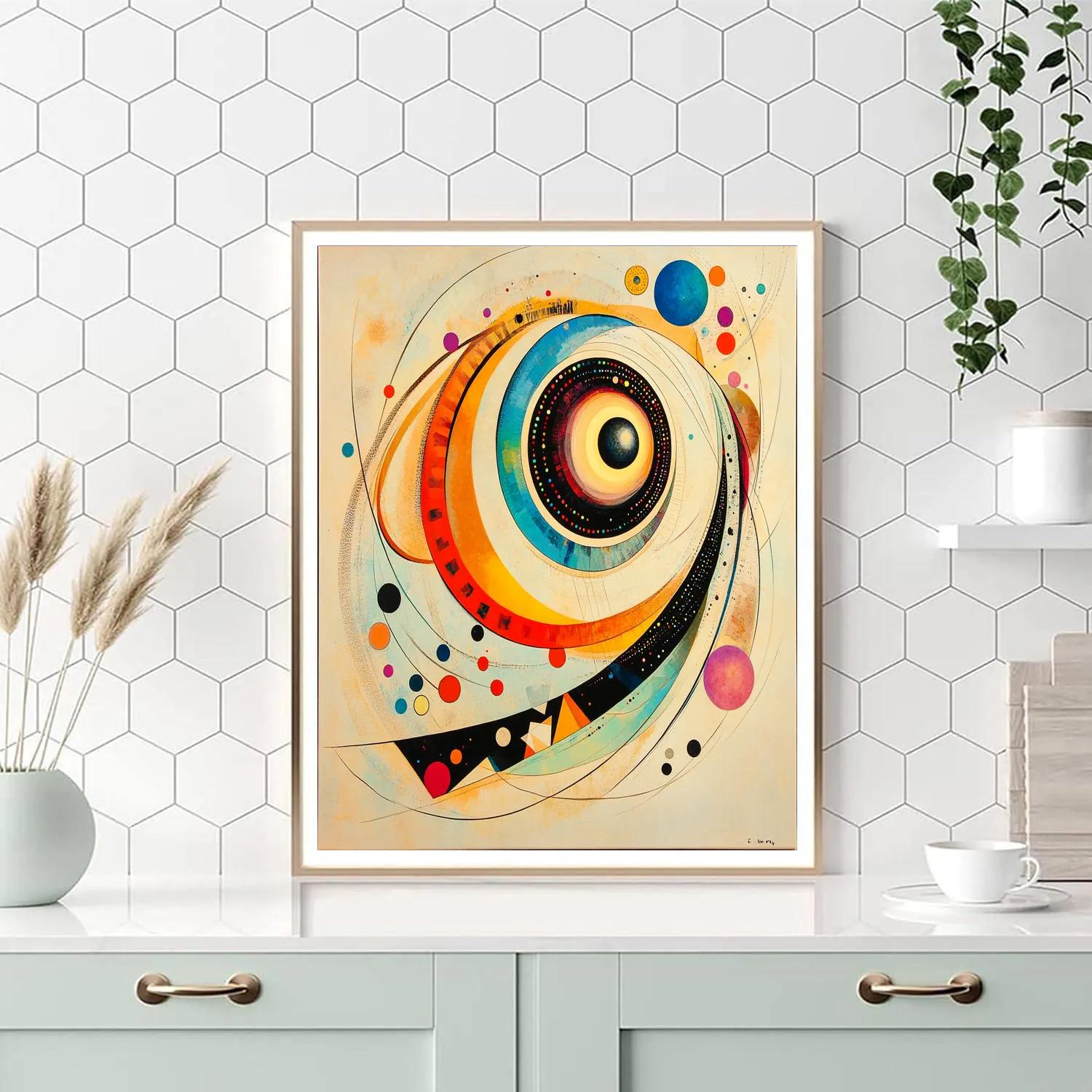 Wassily Kandinsky Inspired Cosmic Geometry Pattern Painting by numbers kit