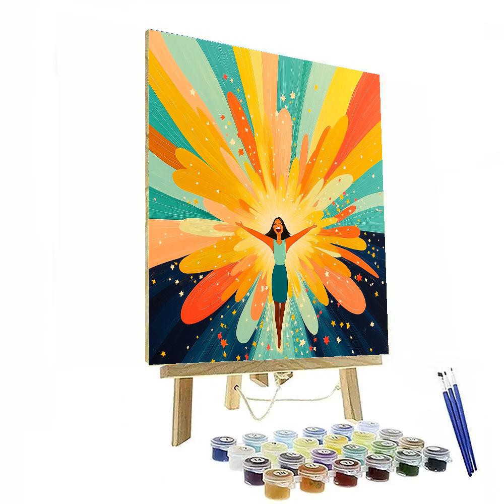 Joy Color Burst Supernova Celebration Paint by numbers art