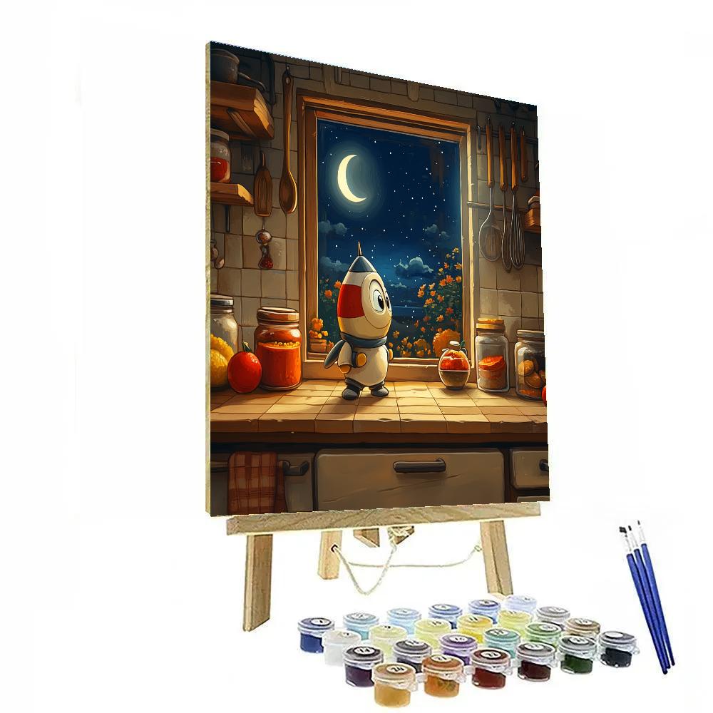 Remy Rocket Kitchen Snack Mission DIY paint by numbers