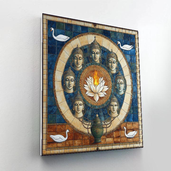 Brahma Mosaic Of Four Directions Paint by numbers art