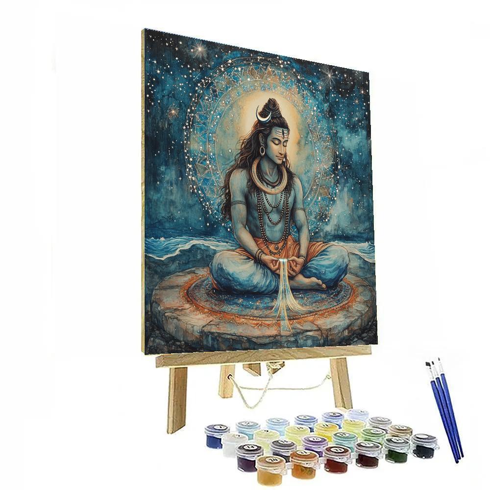 Celestial Loom Weaver Shiva DIY paint by numbers