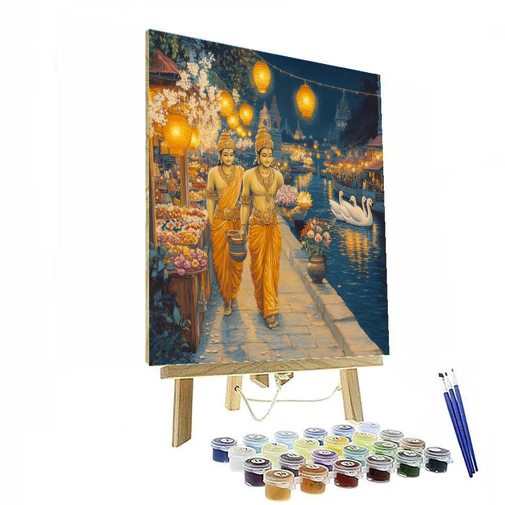 Brahma Lantern River Market paint by color