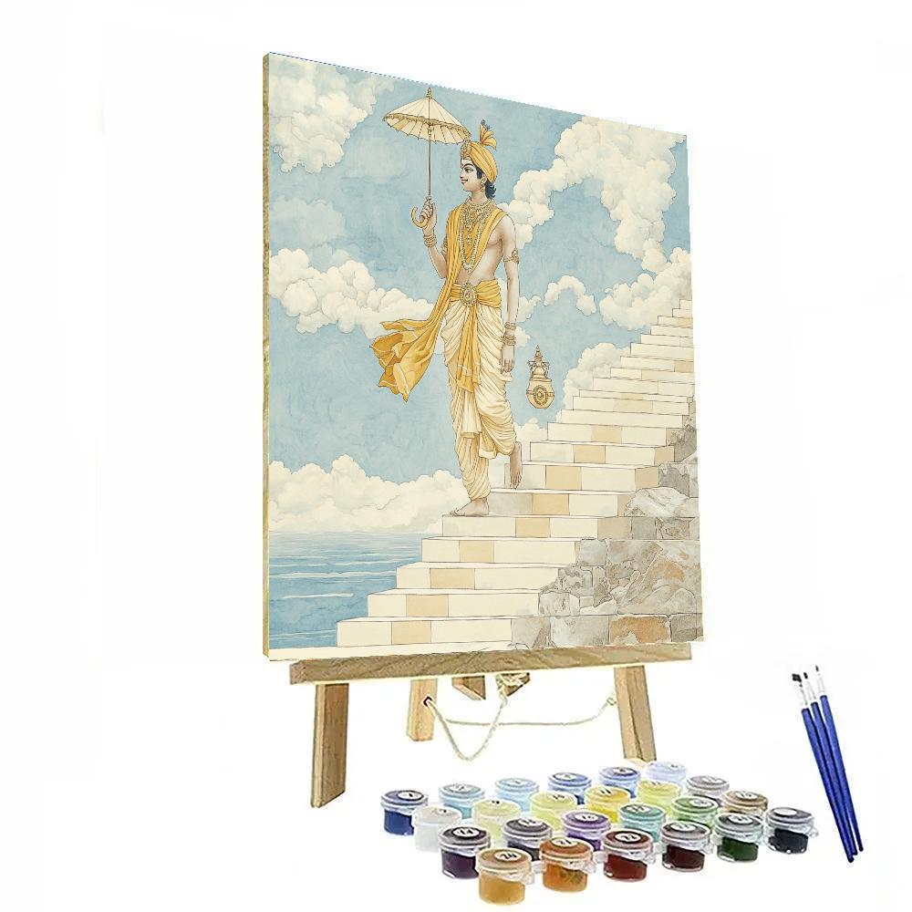 Vamana Avatar Measuring The Sky With Gentle Steps Painting by numbers kit
