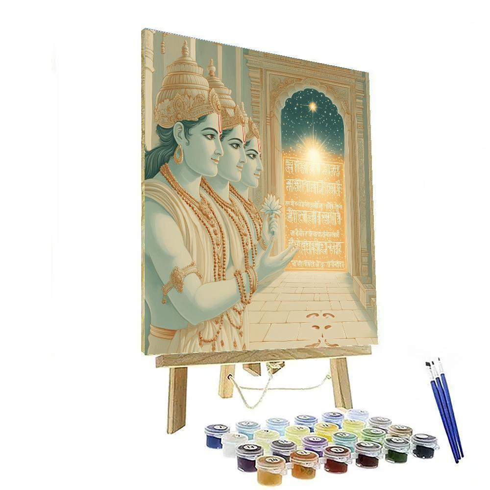 Brahma Portal Of Dawn Letters Number painting