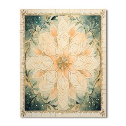 Alphonse Mucha Inspired Nebula Florilegium Mandala painting number kit