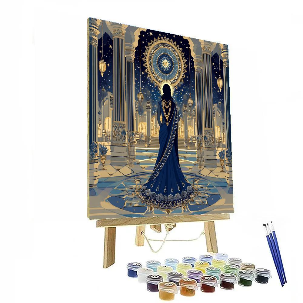 Parvati Star Temple Mosaic Paint by numbers art