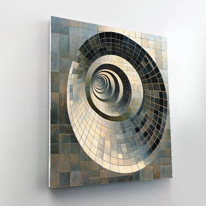 M.C. Escher Inspired Möbius Night Lattice Painting by numbers kit