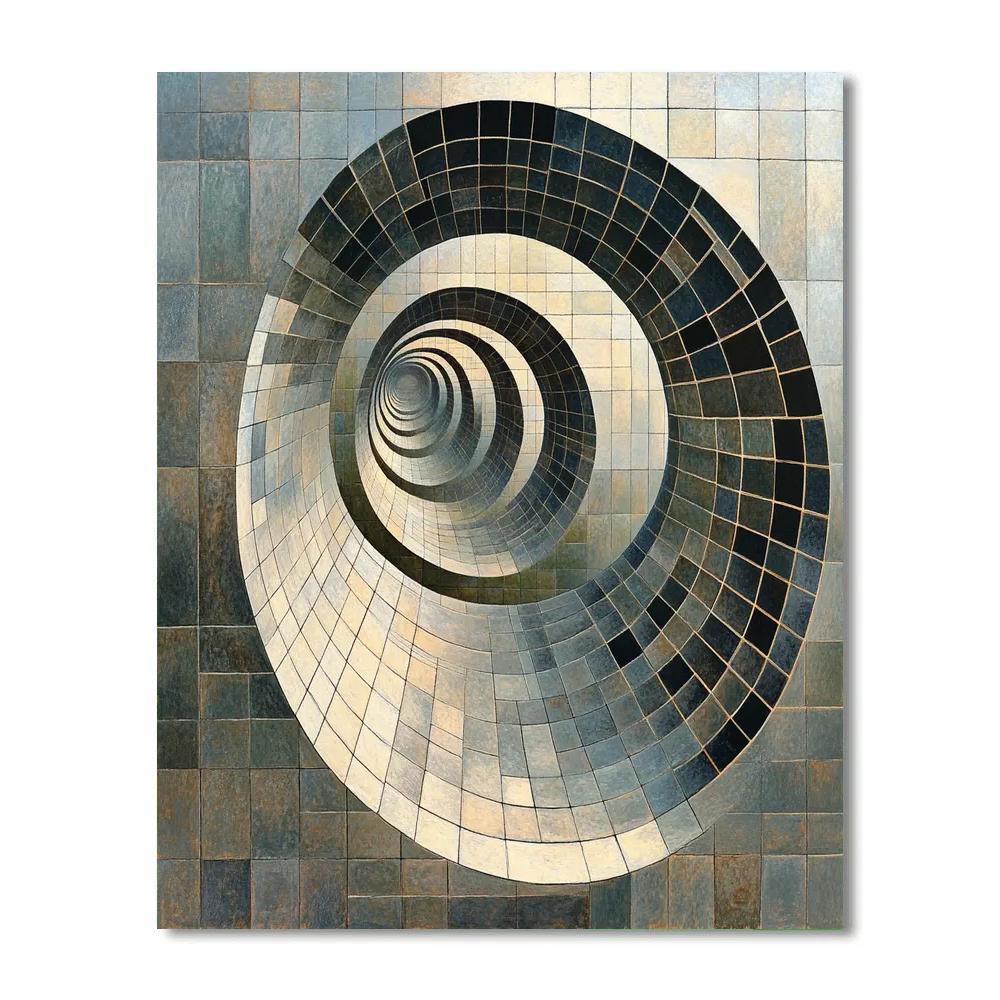 M.C. Escher Inspired Möbius Night Lattice Painting by numbers kit