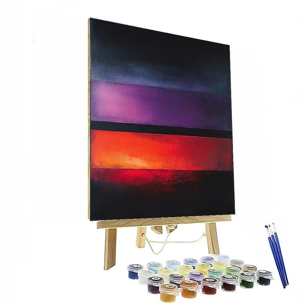 Mark Rothko Inspired Event Horizon Lullaby paint by color