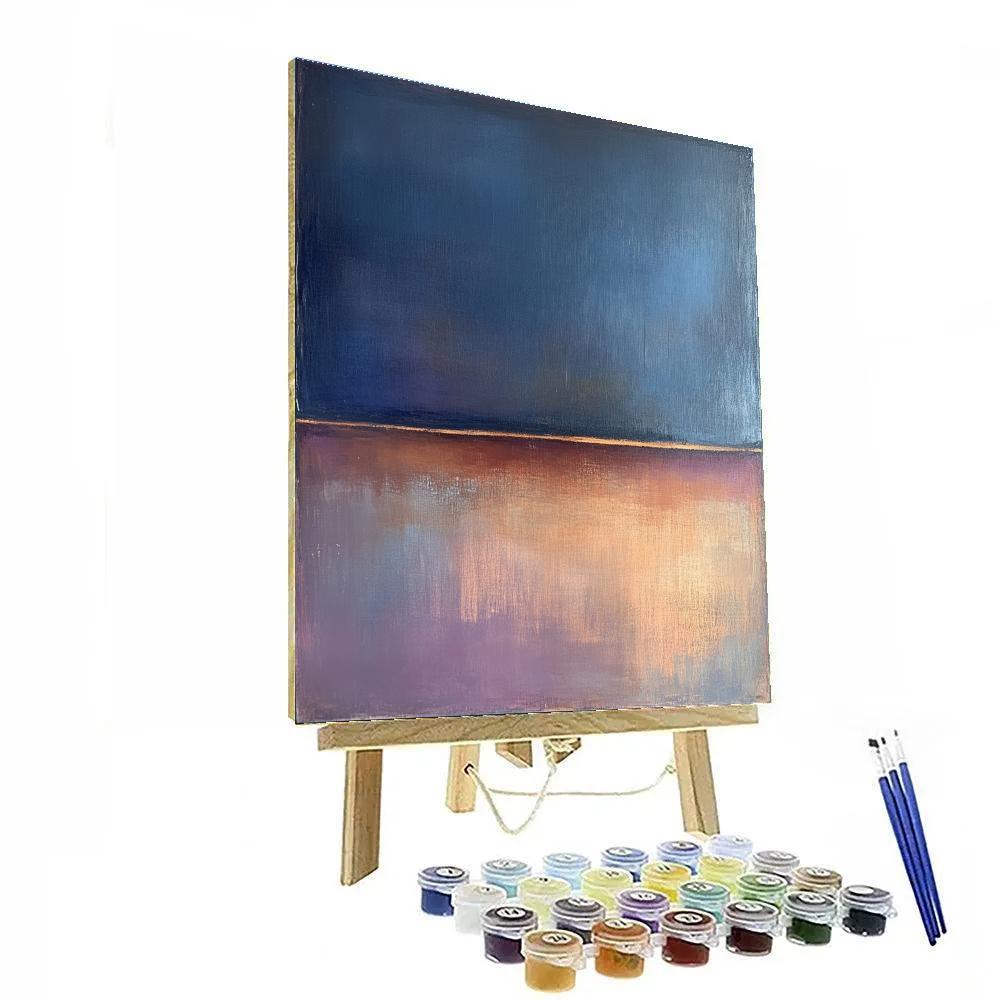 Mark Rothko Inspired Tidal Time Dilation Number painting