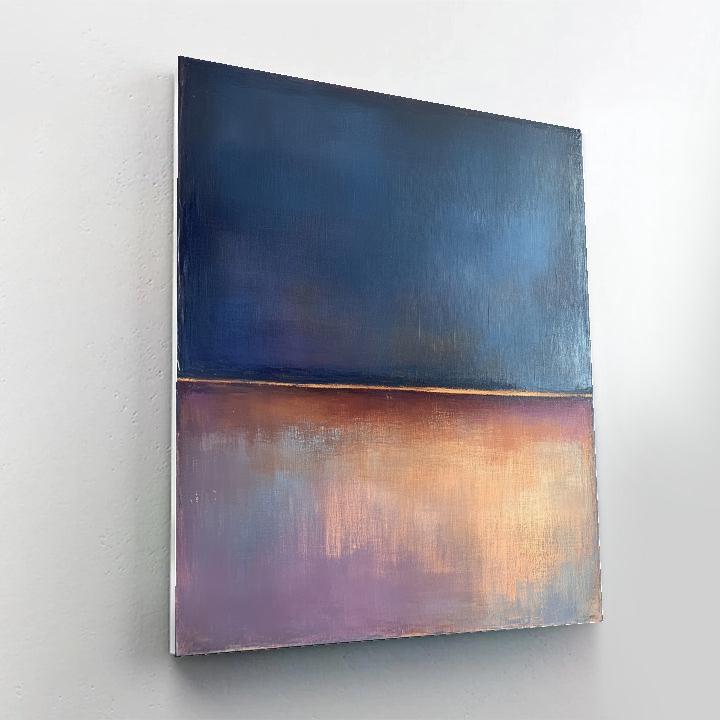 Mark Rothko Inspired Tidal Time Dilation Number painting