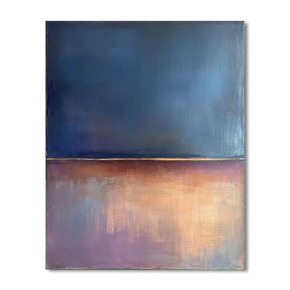 Mark Rothko Inspired Tidal Time Dilation Number painting